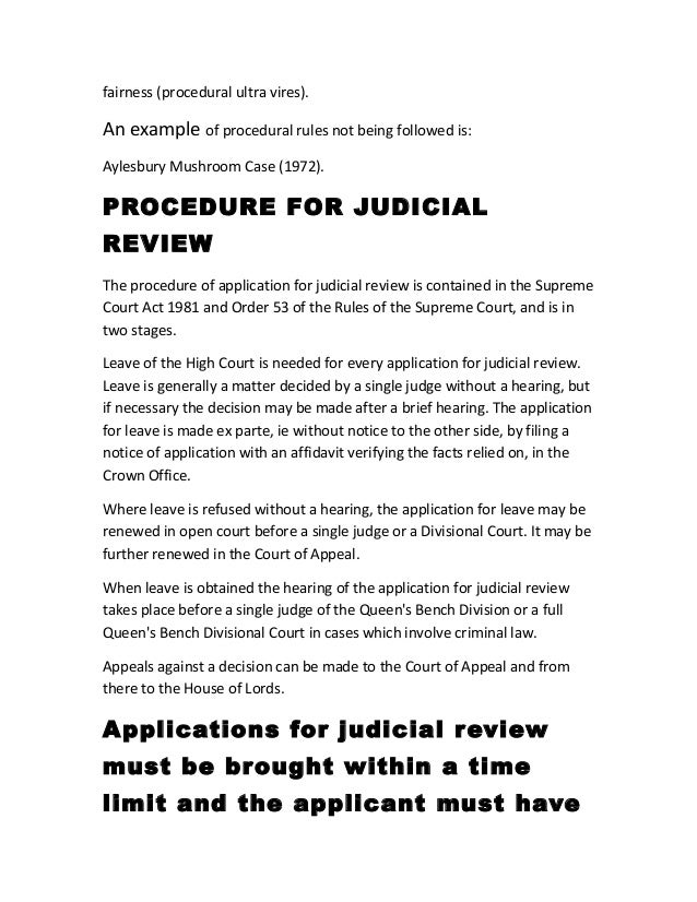 Judicial review