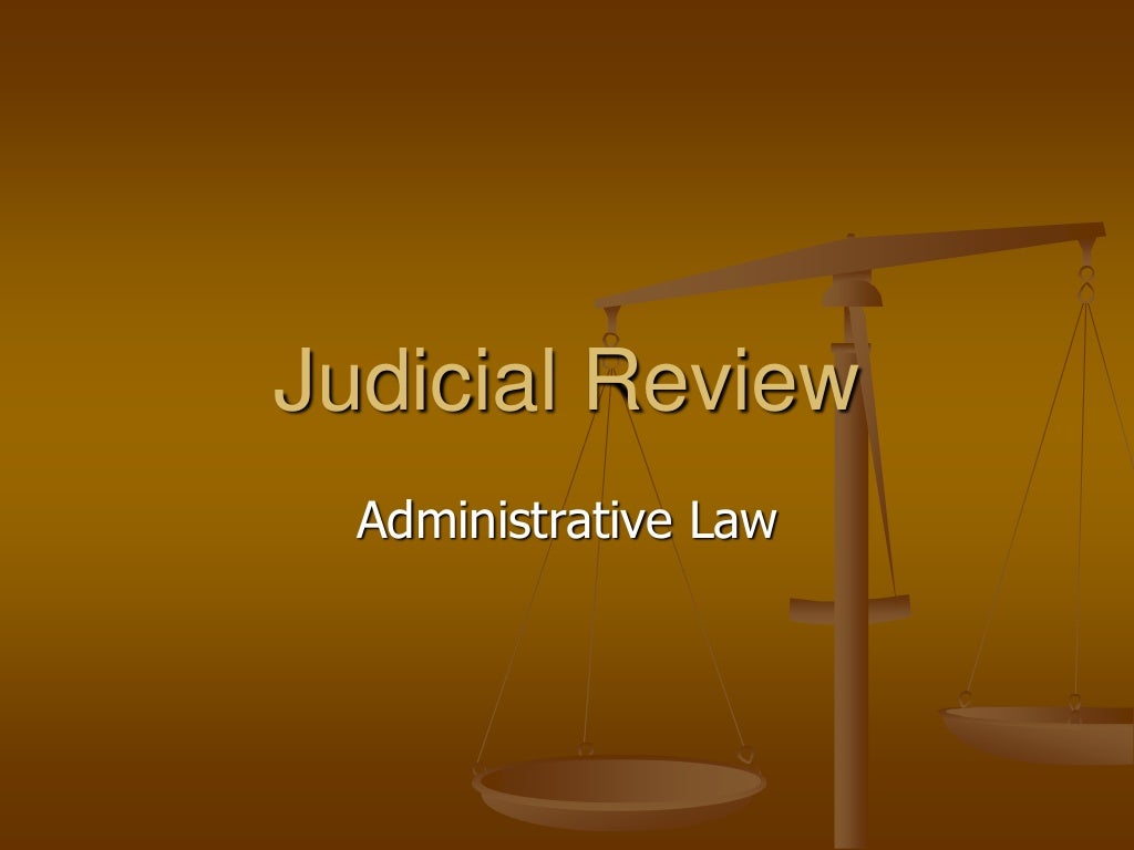 Judicial review