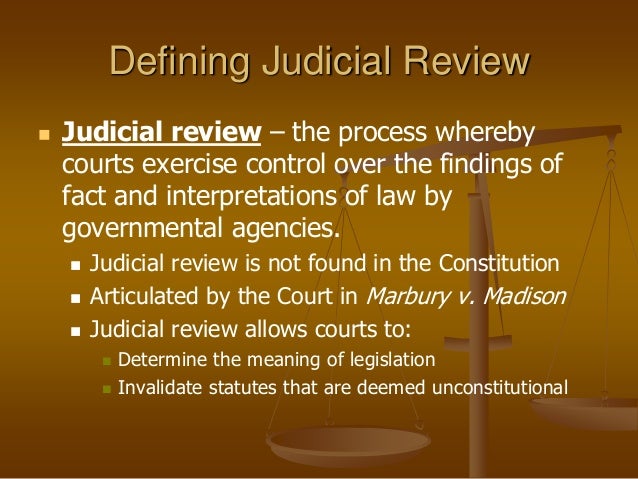 Judicial review