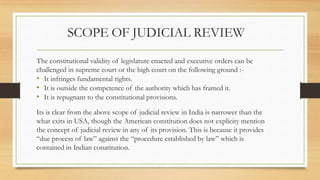 Where is judicial hot sale review in the constitution