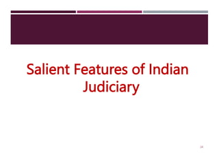 Salient Features of Indian
Judiciary
24
 