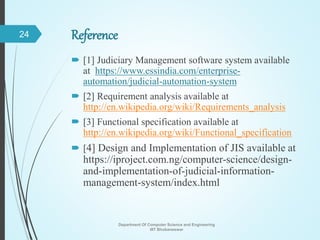 Judiciary information management system | PPTX