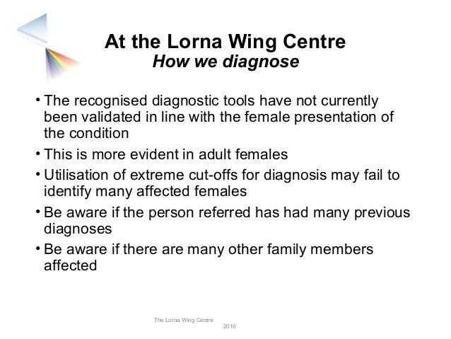Autism Screening Tool May Not Detect The Condition In Some Women >> Judith Gould The Diagnosis Of Women And Girls On The Autism Spectrum Autism Screening Tool May Not Detect The Condition In Some Women >> Judith Gould The Diagnosis Of Women And Girls On The Autism Spectrum