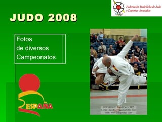 JUDO 2008 Fotos  de diversos Campeonatos  