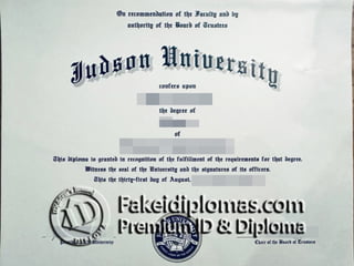 Judson University degree