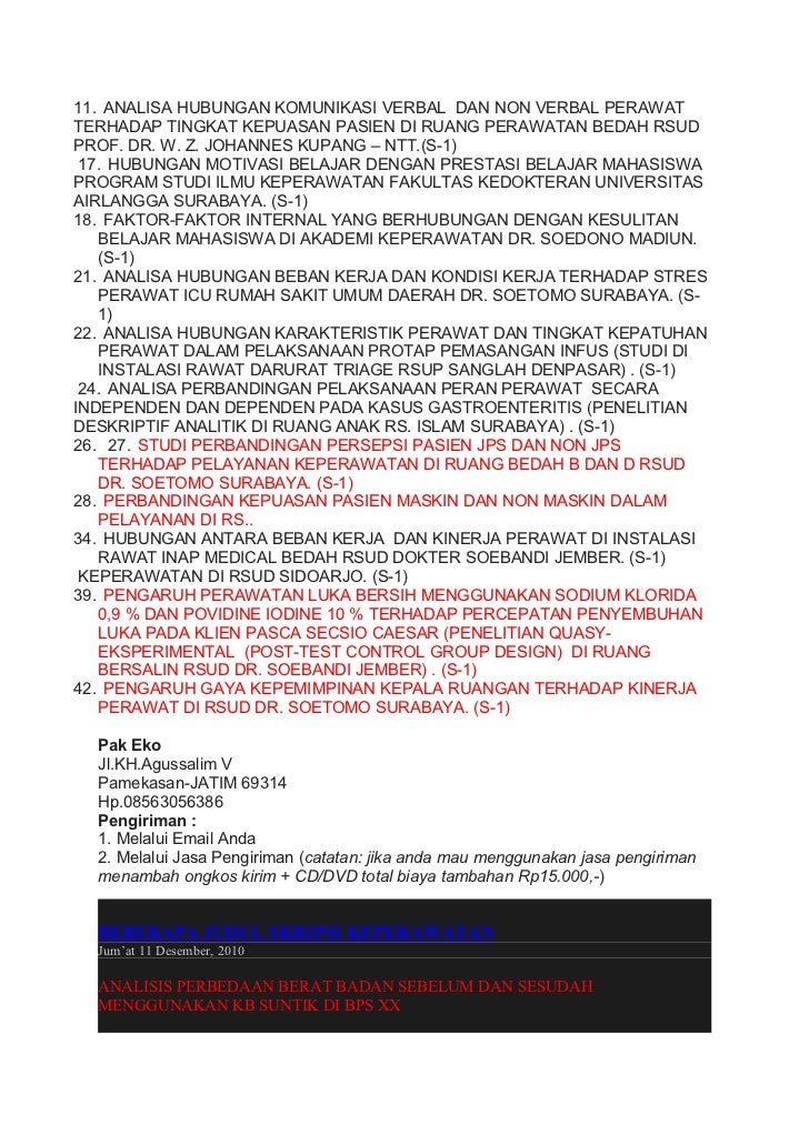 Judul Kti Keperawatan Maternitas Jejak Belajar Judul Kti Keperawatan Maternitas Jejak Belajar