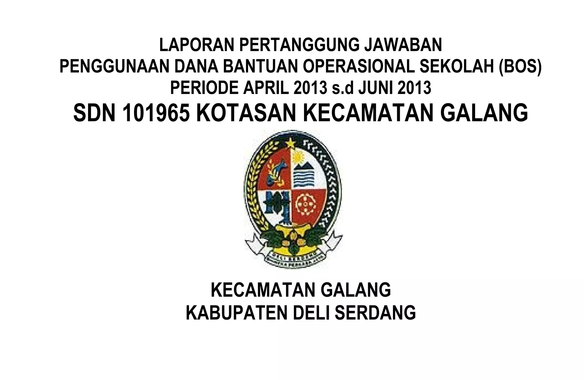 Judul lpj bos | DOC