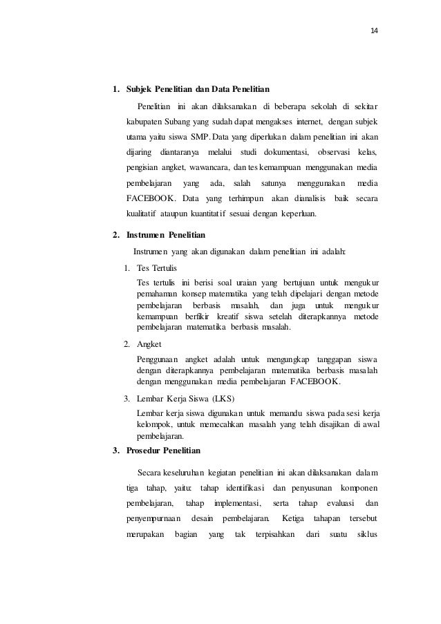 Judul usulan penelitian