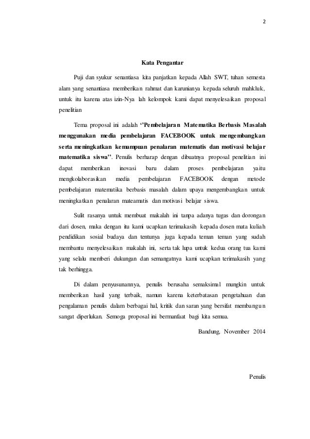 Judul usulan penelitian