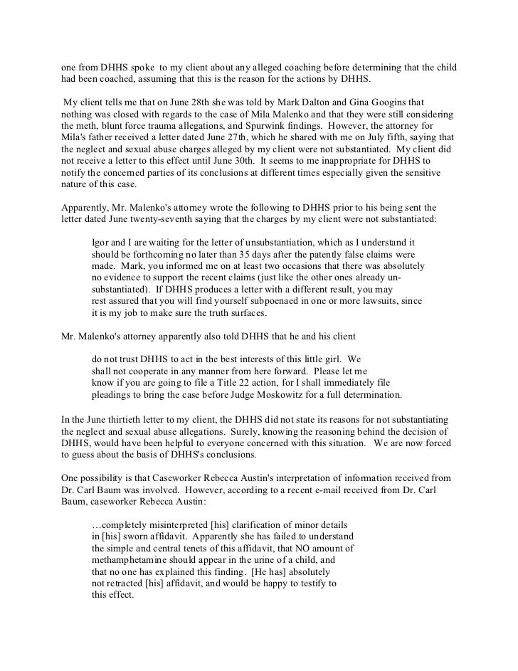 Judy Potter S Letter To Gov Le Page Final July 2011