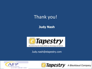 Thank you! Judy Nash [email_address] 