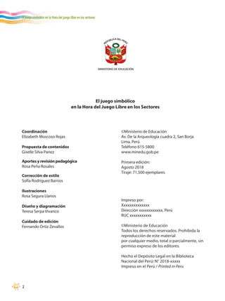 EL JUEGO SIMBÓLICO EN LA HORA DEL JUEGO LIBRE EN LOS SECTORES | PDF