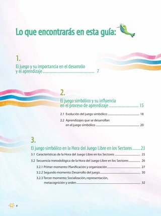 EL JUEGO SIMBÓLICO EN LA HORA DEL JUEGO LIBRE EN LOS SECTORES | PDF