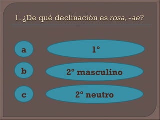 a
c
b
1º
2º masculino
2º neutro
 