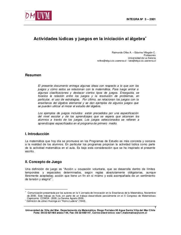 Juego Introduccion Al Algebra