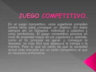 Juego competitivo | PPTX