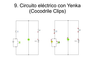 9. Circuito eléctrico con Yenka
       (Cocodrile Clips)
 