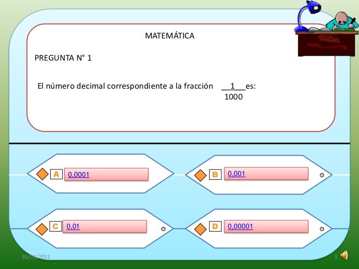 Juego Didactico De Matematica Para Alumnos De Sexto Grado