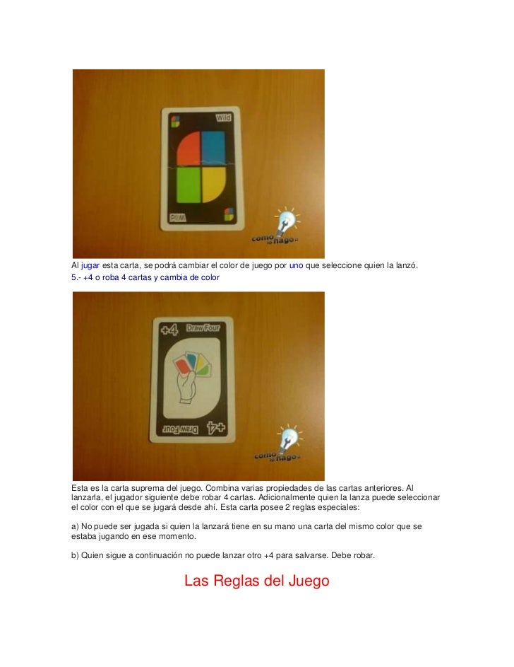 juego de cartas cambio