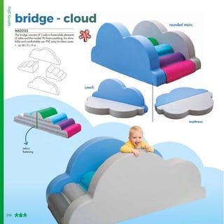 c
co
o
ou
u
uc
c
ch
h
h
ro
o
ou
un
nd
de
ed
d s
sta
air
rs
NS2222
The bridge consists of 3 velcro-fastenable elements
(2 s...