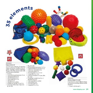 US0509
Sensory shapes in a sack
A set of sensory aids of different shapes
and textures providing different tactile
sensati...