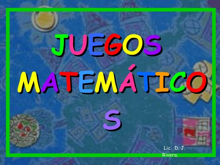 Resultado de imagen de juegos matemáticos