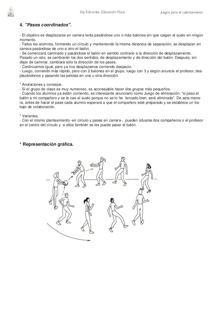 juegos de calentamiento