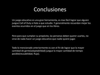 Juegos educativos e Inteligencia Artificial | PPT