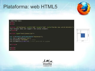 Plataforma: web HTML5
 