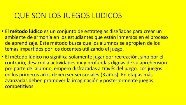 JUEGOS LUDICOS EN EL PREESCOLAR