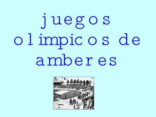 juegos olimpicos de amberes
