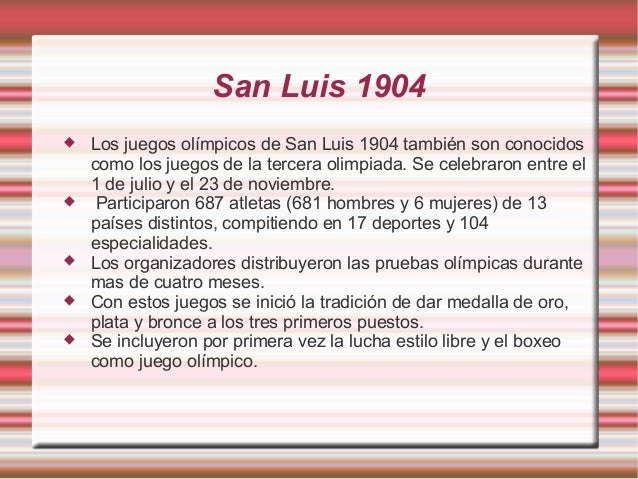 Juegos olimpicos san luis 1904