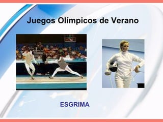 Juegos Olímpicos de Verano ESGRIMA   