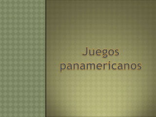 Juegos panamericanos 