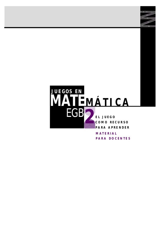 Juegos para matemática