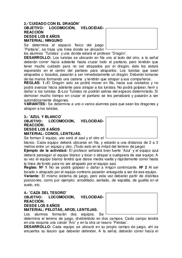 Actividades Años Física Educación Niños Juegos Para Y 8 De IE29WDH