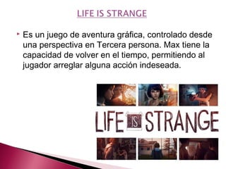  Es un juego de aventura gráfica, controlado desde
una perspectiva en Tercera persona. Max tiene la
capacidad de volver en el tiempo, permitiendo al
jugador arreglar alguna acción indeseada.
 