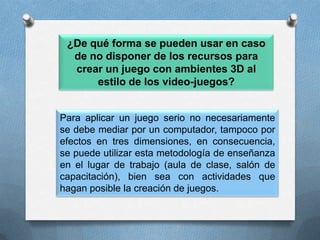¿Cómo es la creación de los juegos serios? (I)Pensar en la experiencia del grupo al que será aplicado.