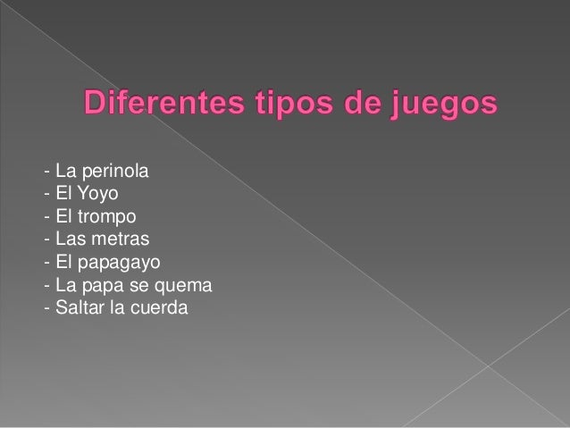 Juegos Tradicionales De Los Ninos