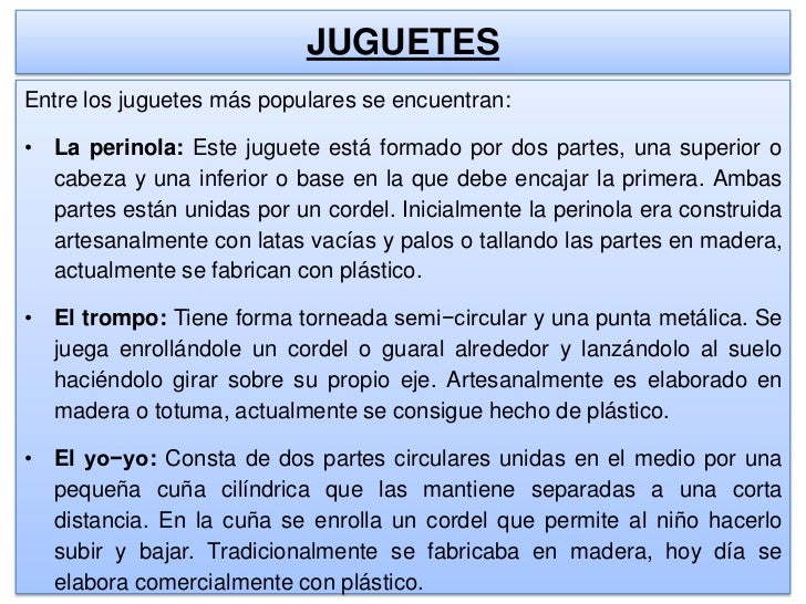 cuales son los juguetes tradicionales
