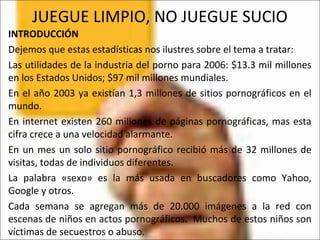 Juegue limpio, no juegue sucio | PPT