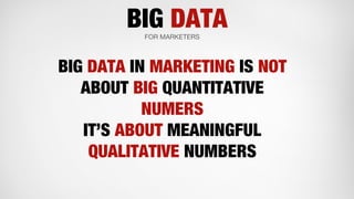 BIG DATA in MARKETING | PPT