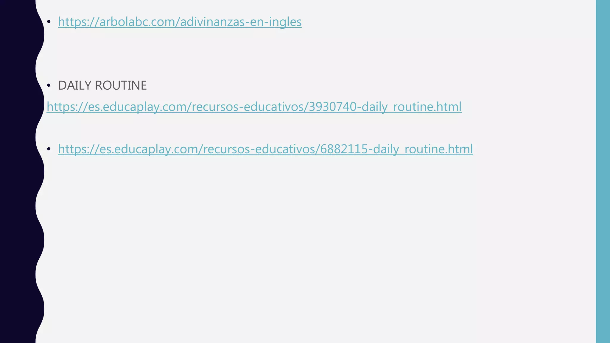 daily routine | PPTX