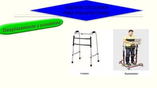 EQUIPOS UTILIZADOS
PARA DISCAPACITADOS
 