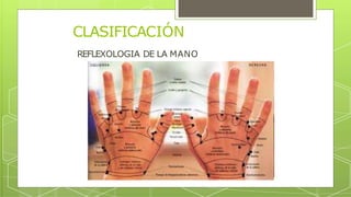 REFLEXOLOGIA DE LA MANO
CLASIFICACIÓN
 