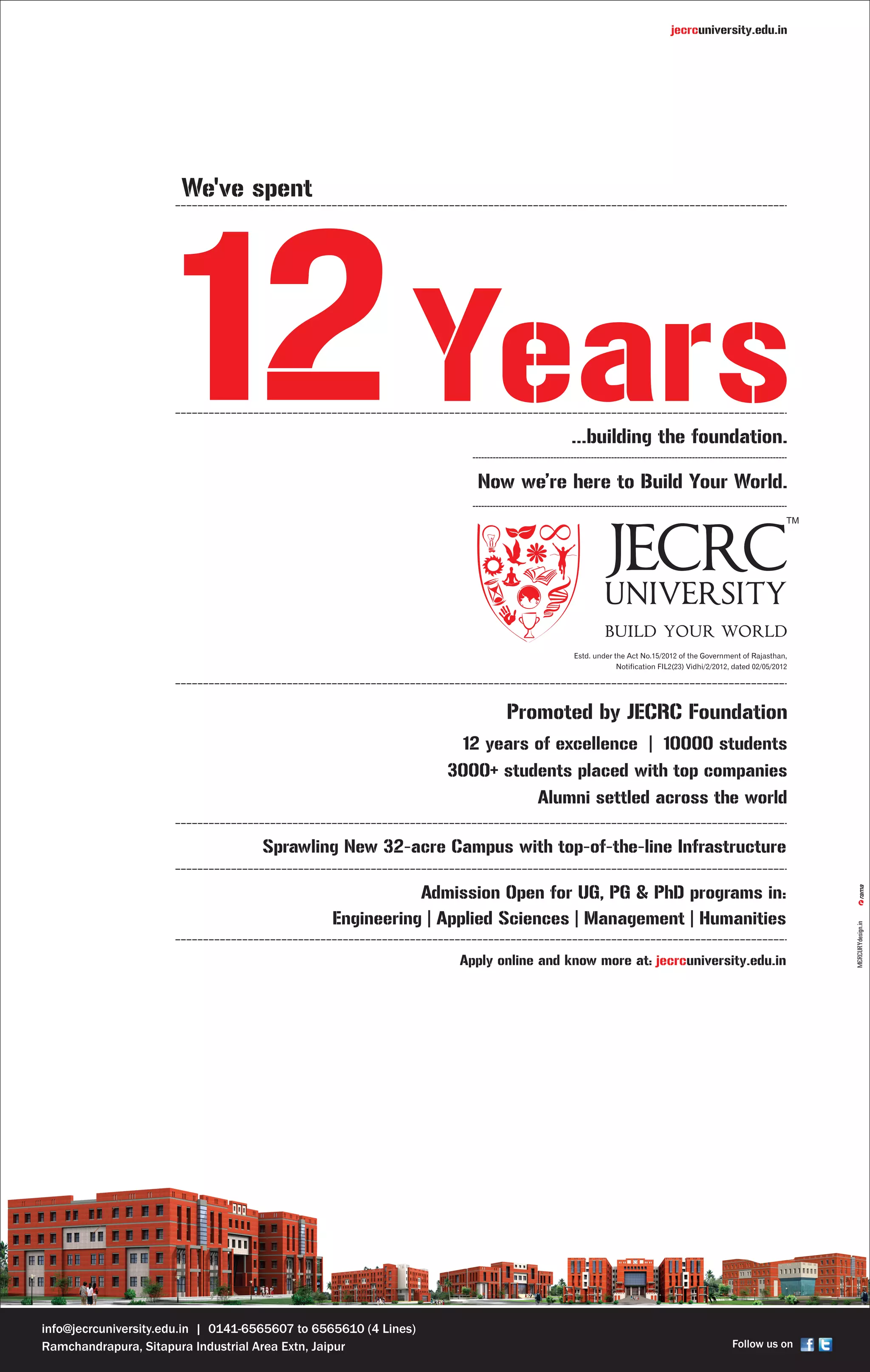 JECRC University Admissions PDF