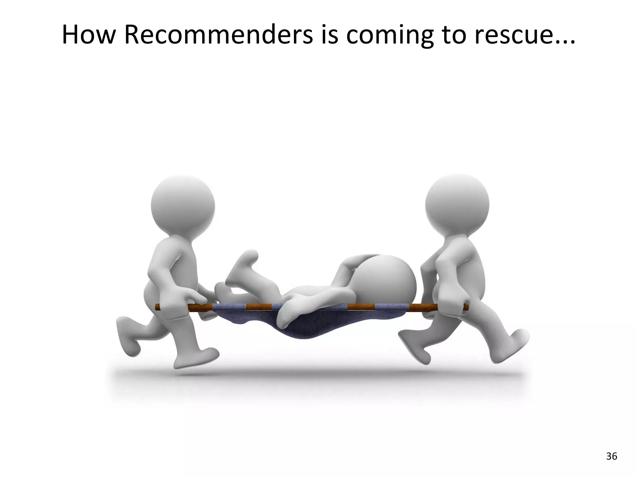 How	
  Recommenders	
  is	
  coming	
  to	
  rescue...




                                                         36
 