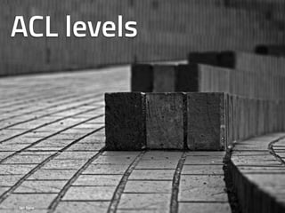 ACL levels
Photo by: Ian Sane
 