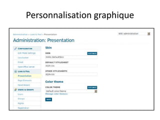 Personnalisation graphique
 