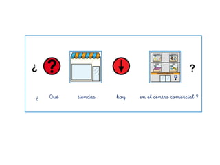 ¿ Qué tiendas hay en el centro comercial ?
 